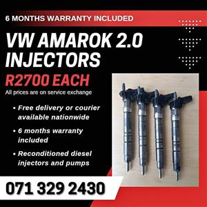 VW AMAROK 2.0 INJECTORS FOR SALE WITH WARRANTY INCLUDED