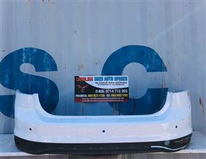 VW Polo 9 sedan rear/back bumper with diffuser and Pdc holes (2022)