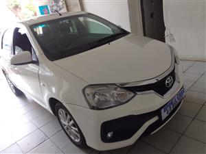 2019 TOYOTA ETIOS 1.5 HATCH BACK MANUAL PETROL 49,000KM WHITE COLOUR 