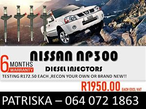 INJECTORS FOR NISSAN NP300 FOR SALE
