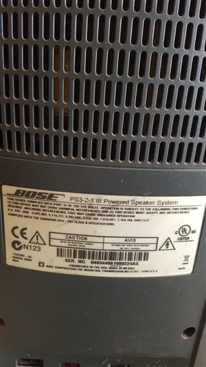 Bose PS3-2-1 III Powered Speaker System for sale