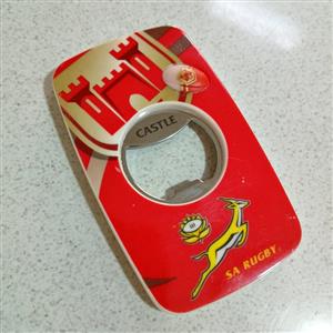 Castle Springbok magnetic bottle opener.