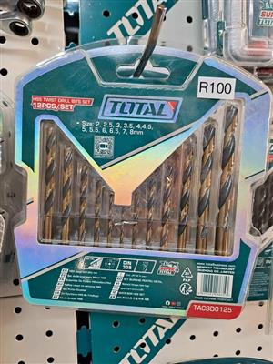 Brand New Total Tools 12 Piece HSS Twist drill set