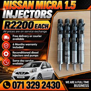NISSAN MICRA 1.5 INJECTORS FOR SALE WITH WARRANTY 