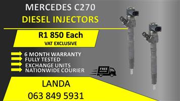 MERCEDES C270 DIESEL INJECTORS FOR SALE OR RECON WITH WARRANTY 