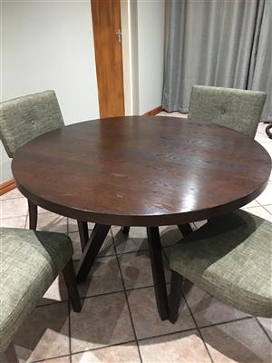 coricraft round dining table