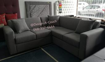 Light grey corner couch
