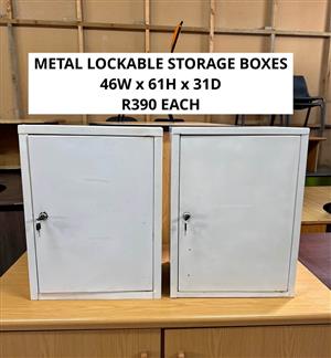 METAL LOCKABLE STORAGE BOXES 