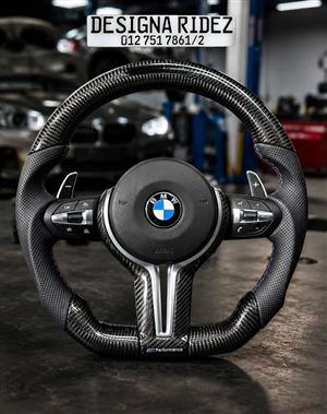 BMW F-SERIES CUSTOM M-STYLE STEERING WHEEL AVAILABLE.