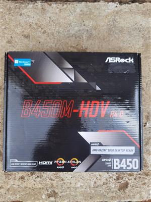 AsRock B450M-HDV R4.0 AMD Motherboard (Brand New/Open Box)