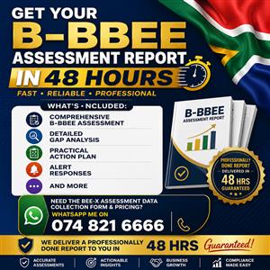 Get Your BBEE Assessment Report In 48 Hours