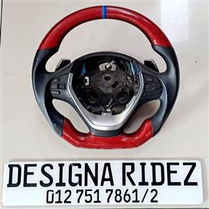 BMW F20/F30 1-SERIES/3-SERIES CUSTOM CARBON STEERING WHEEL w RACING LINE AVAILABLE 