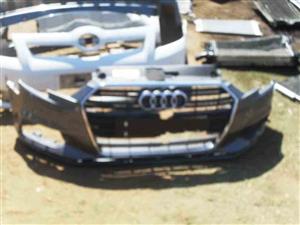 2018 AUDI A3 FRONT BUMPER WITH GRILL 8V5807681 – USED(CR)