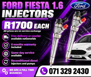 FORD FIESTA 1.6 INJECTORS FOR SALE WITH WARRANTY 