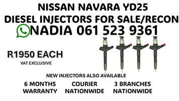 NISSAN NAVARA YD25 DIESEL INJECTORS FOR SALE OR RECON