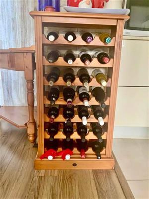 Wooden wine rack