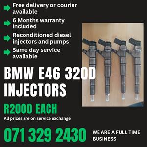 BMW E46 320D INJECTORS FOR SALE WITH WARRANTY INCLUDED 