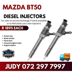 Mazda BT50 Diesel Injectors for sale on service exchange or to recon