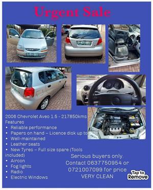 Chevy 2006 Aveo 1.5ls