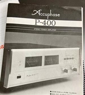 ACCUPHASE P-400 Power Amplifier Refurbished new caps