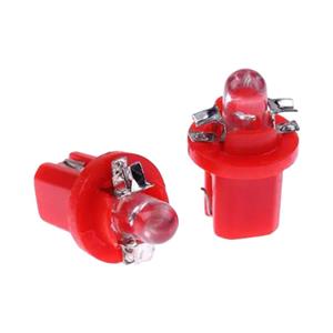 T5 SMD 5 LED Instrument Cluster Bulbs - Pair (Red)