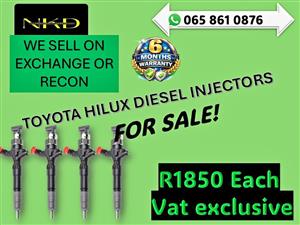 TOYOTA HILUX DIESEL INJECTORS FOR SALE WITH WARRANTY THABAZIMBI