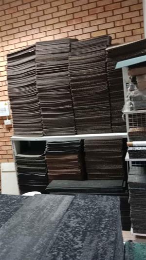 Brown Diagonal carpet tiles