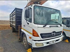 HINO WITH GRAB CRANE