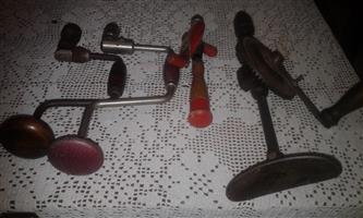 vintage hand drills for sale x 4