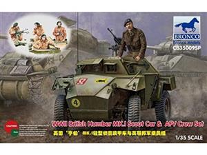 1:35 Bronco British Humber MK1 Scout Car AFV with Crew CB35009SP