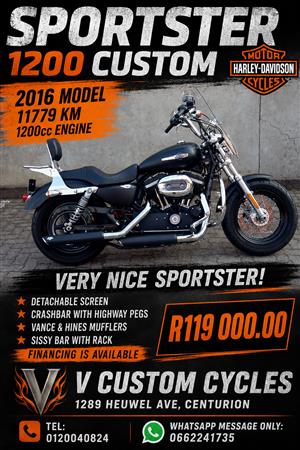 Stunning 2016 Sportster 1200 Custom!