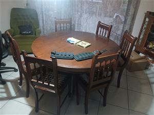 Dining room table and chairs