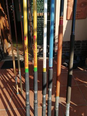 Blue Marlin (x1) 16ft and (x2) 14ft Fishing Rods