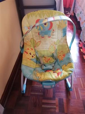 Baby musical rocker, feeding chair and playmat for sale  Durban - Berea