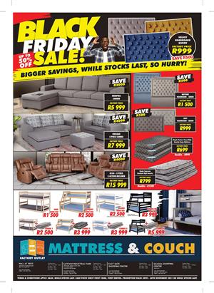 Mattress and Couch Factory Outlet Black Friday Deals!