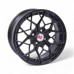 15″ DX552 4/100 Matt Black Alloy Wheels