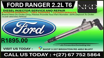Ford Ranger 2.2L T6 Diesel Injectors on Recondition
