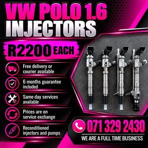 VW POLO 1.6 INJECTORS FOR SALE WITH WARRANTY 