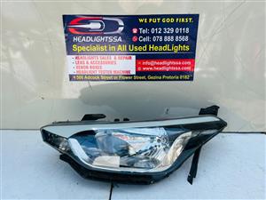 Hyundai grand i20 left side standard headlight (restored)