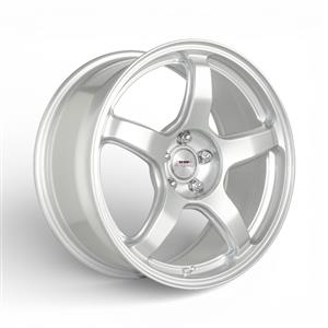 17″ A-Line Fury 5/100 Arctic Silver Flow Form Alloy Wheels