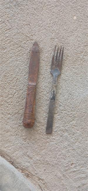 Old knive and fork
