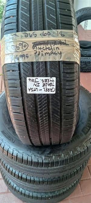 4x Mitchelin Primacy tyres