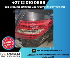 2012 Mercedes Benz c250 w204 coupe tail light for sale 
