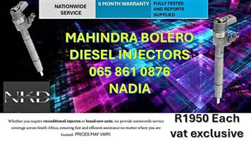 MAHINDRA BOLERO DIESEL INJECTORS FOR SALE -RECONDITIONED AND NEW