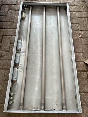 Aluminium light box.
