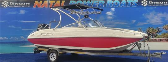 SUNSPORT 2050 ON TRAILER 225 HP MERCURY OPTIMAX FINANCE ARRANGED 