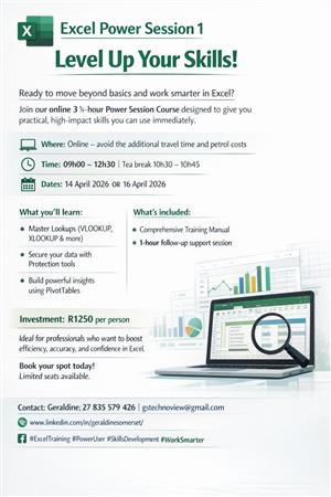 Excel Power Session 1