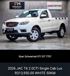 2026 Jac T6 2.0CTI Single Cab Lux