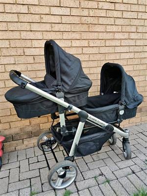 Pram twins stroller