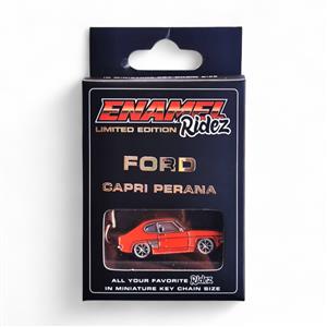 Ford Capri Perana Orange - Die-Cast Enamel Keychain